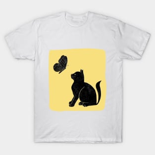 The Cat and The Butterfly T-Shirt